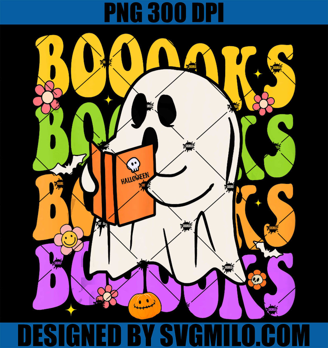 Retro-Booooks-Groovy-Cute-Ghost-PNG_-Book-Reading-Funny-Halloween-PNG ...
