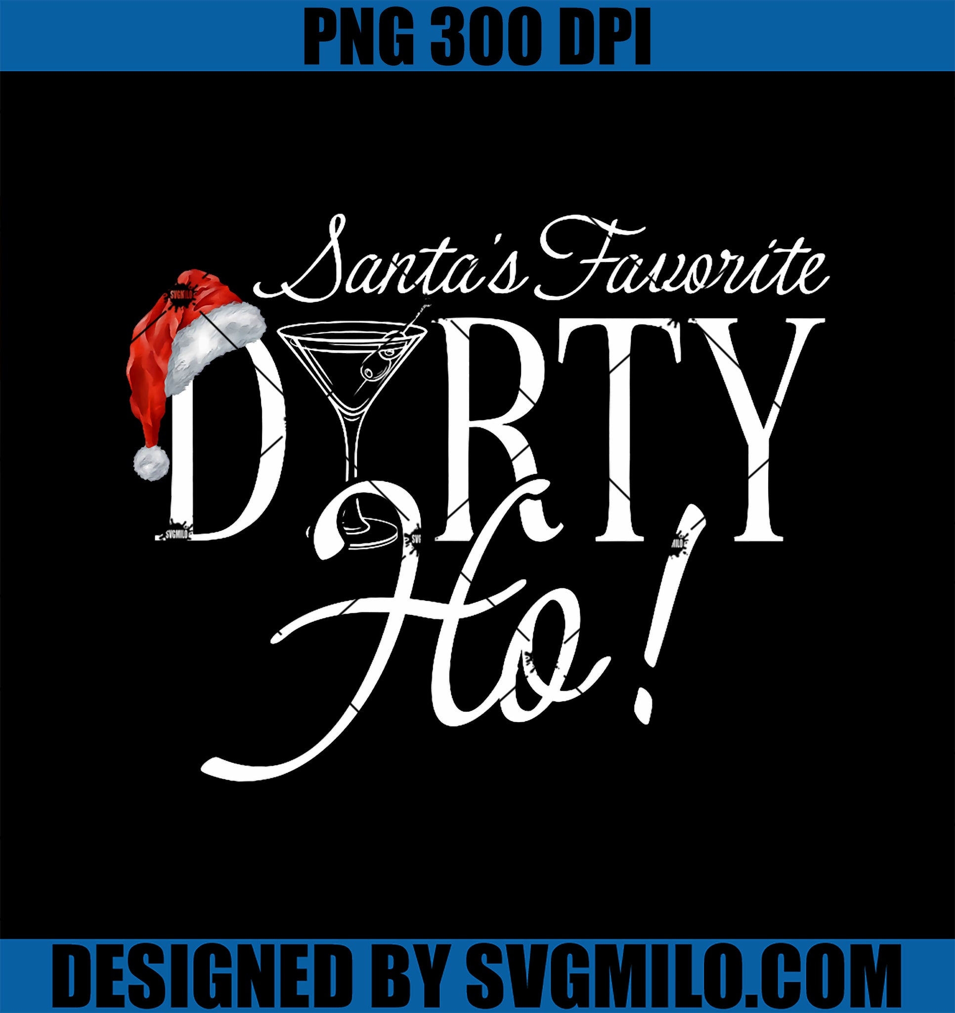 Retro Funny Santa_s Favorite Ho PNG