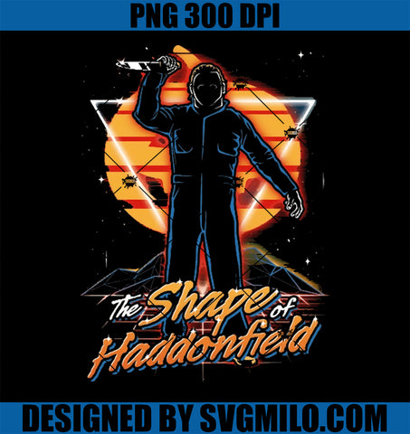 Retro Haddonfield Shape PNG, Michael Myers Halloween PNG