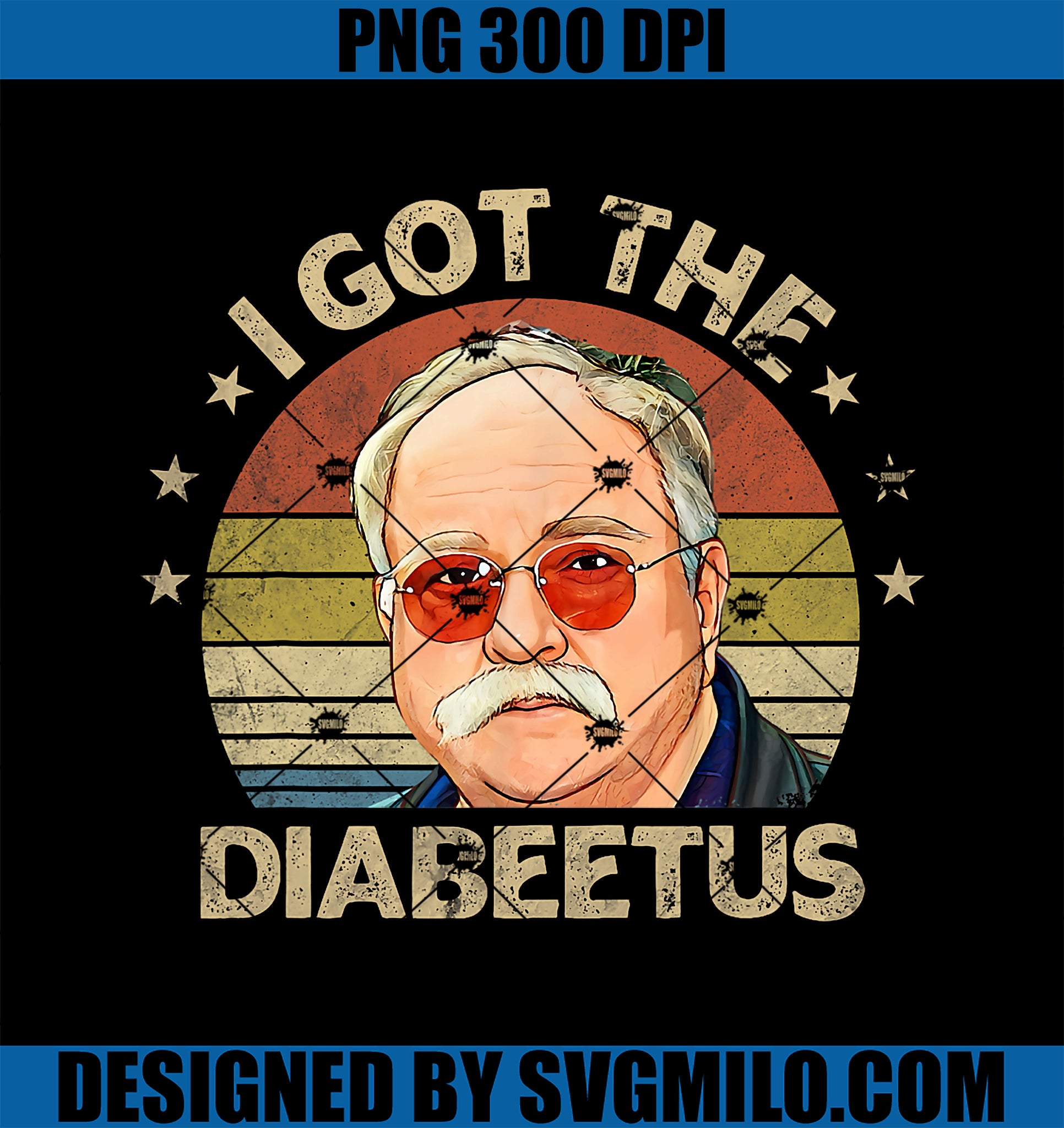 Retro I Got The Diabeetus Funny Diabetes Type 1 2 Awareness PNG