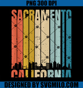 Retro Vintage Sacramento - California PNG