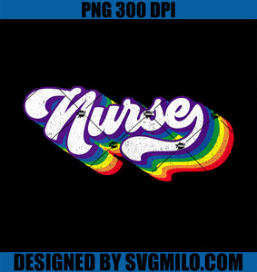 Retro Nurse LGBT Gay Pride Ally Vintage Pride Nursing LGBT PNG