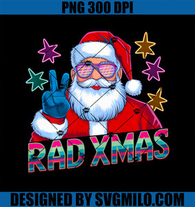 Retro christmas  Cool Santa _Rad Xmas_PNG