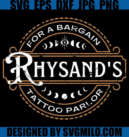 Rhysand Tattoo Parlor SVG, ACOTAR SVG, Night Court SVG