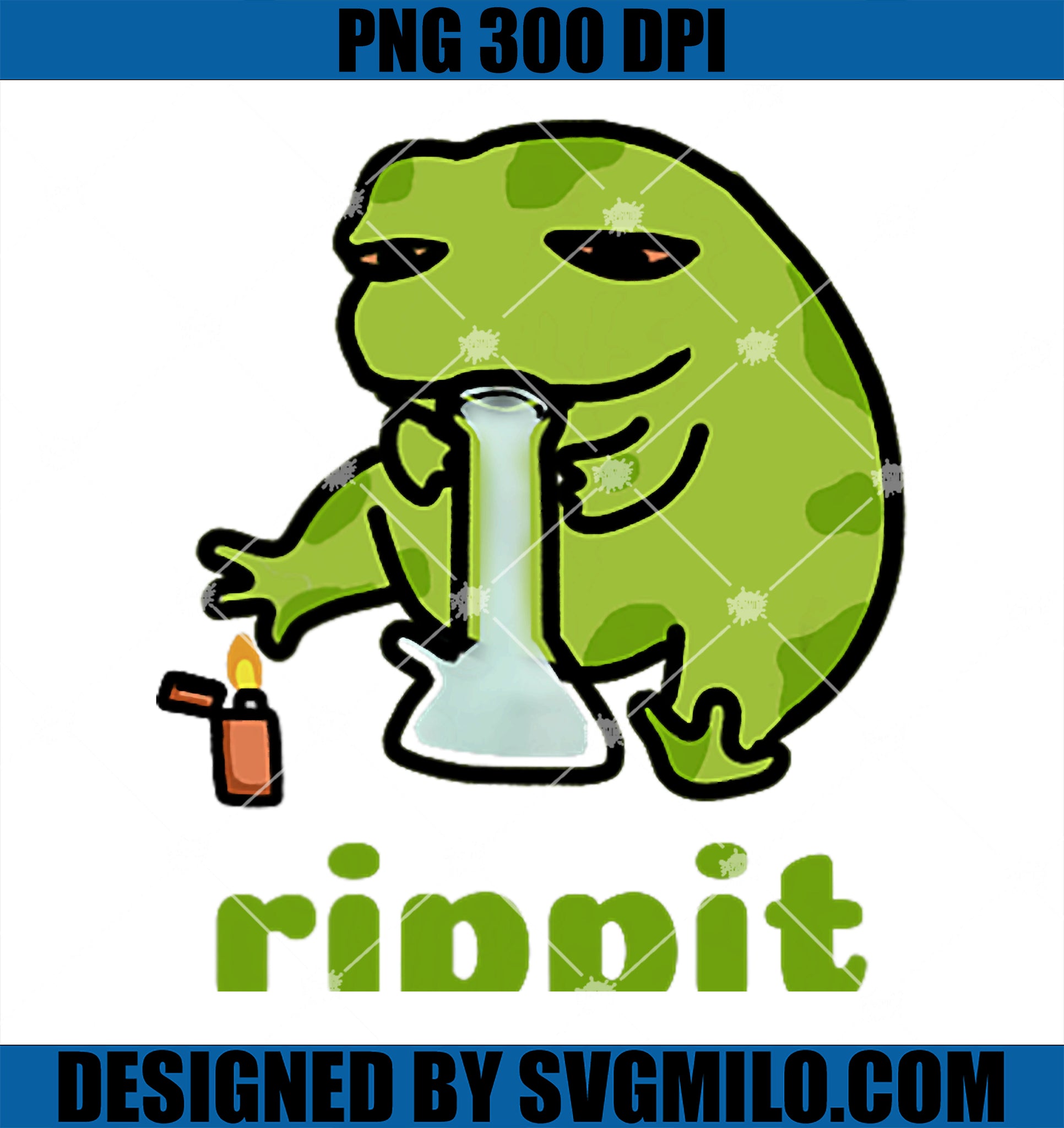 Rippit Stoner Frog  Weed, Marijuana Smoker, Cannabis 420 PNG