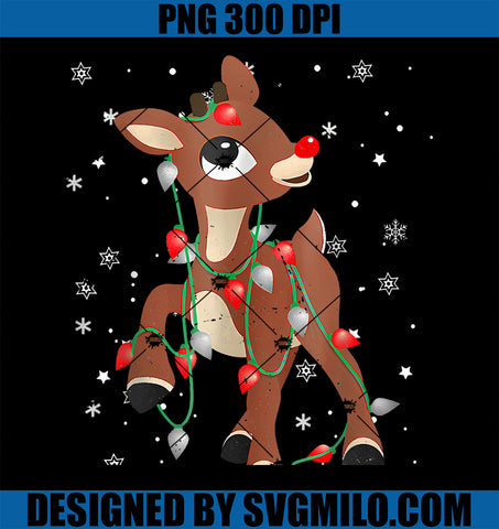 Rudolph The Red Nose Reindeer Christmas Fan PNG