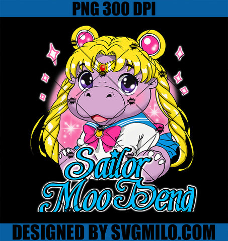 Sailor Moo Deng Funny Hippo Moo Deng PNG