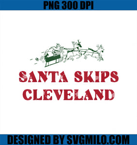 Santa Skips Cleveland PNG