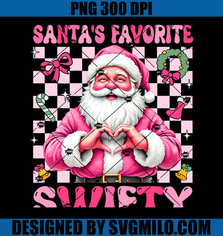 Santa_s Favorite Swifty Merry Christmas Groovy PNG