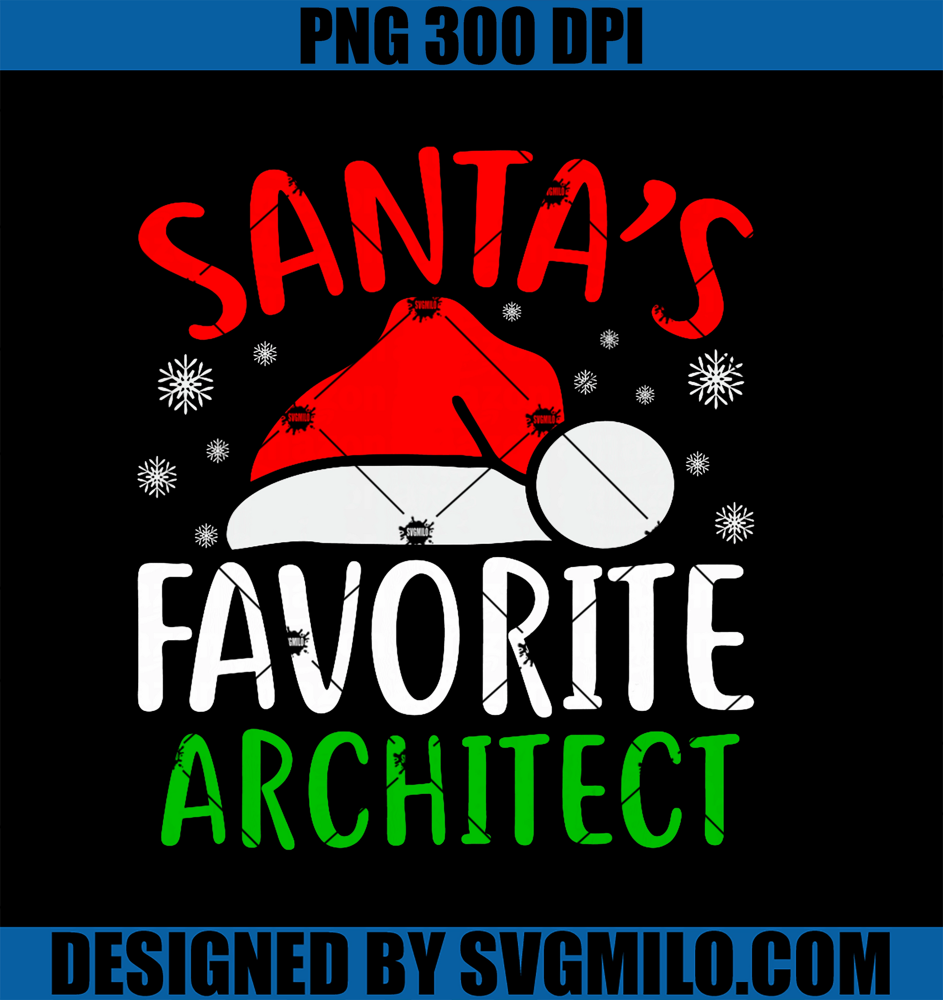 Santas Favorite Architect PNG, Funny Christmas Xmas Santa PNG