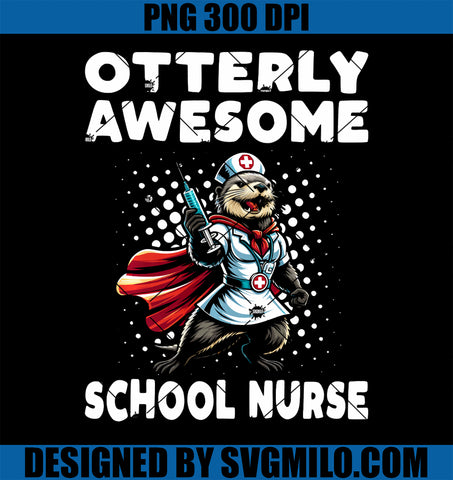 School Nurse Otterly Awesome Sea Otter PNG