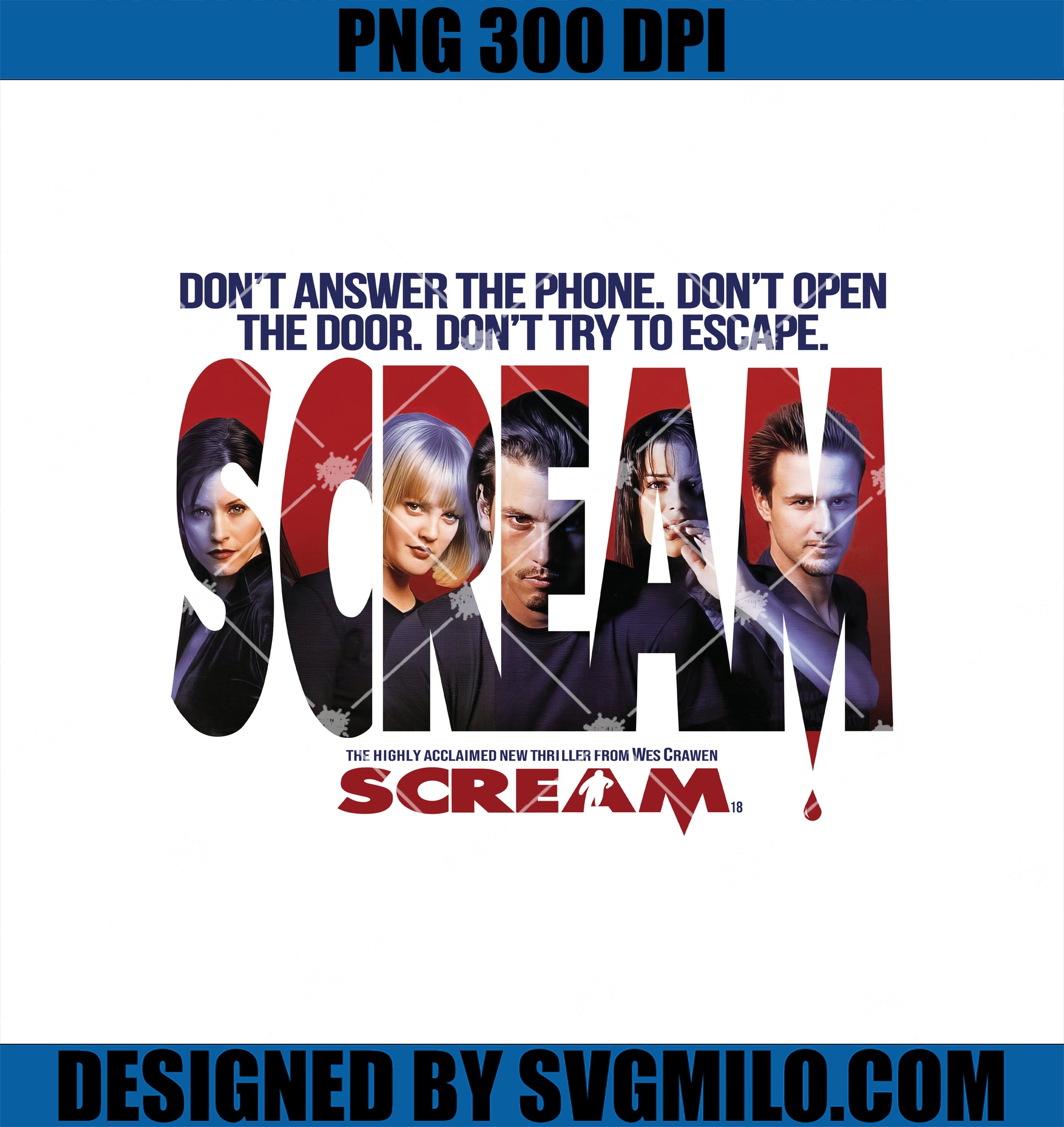 Scream PNG, Halloween Scream PNG