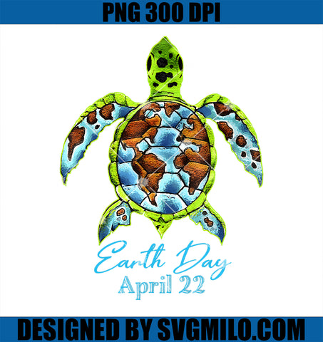 Sea Turtle Planet PNG, Funny Love World Environment Earth Day PNG