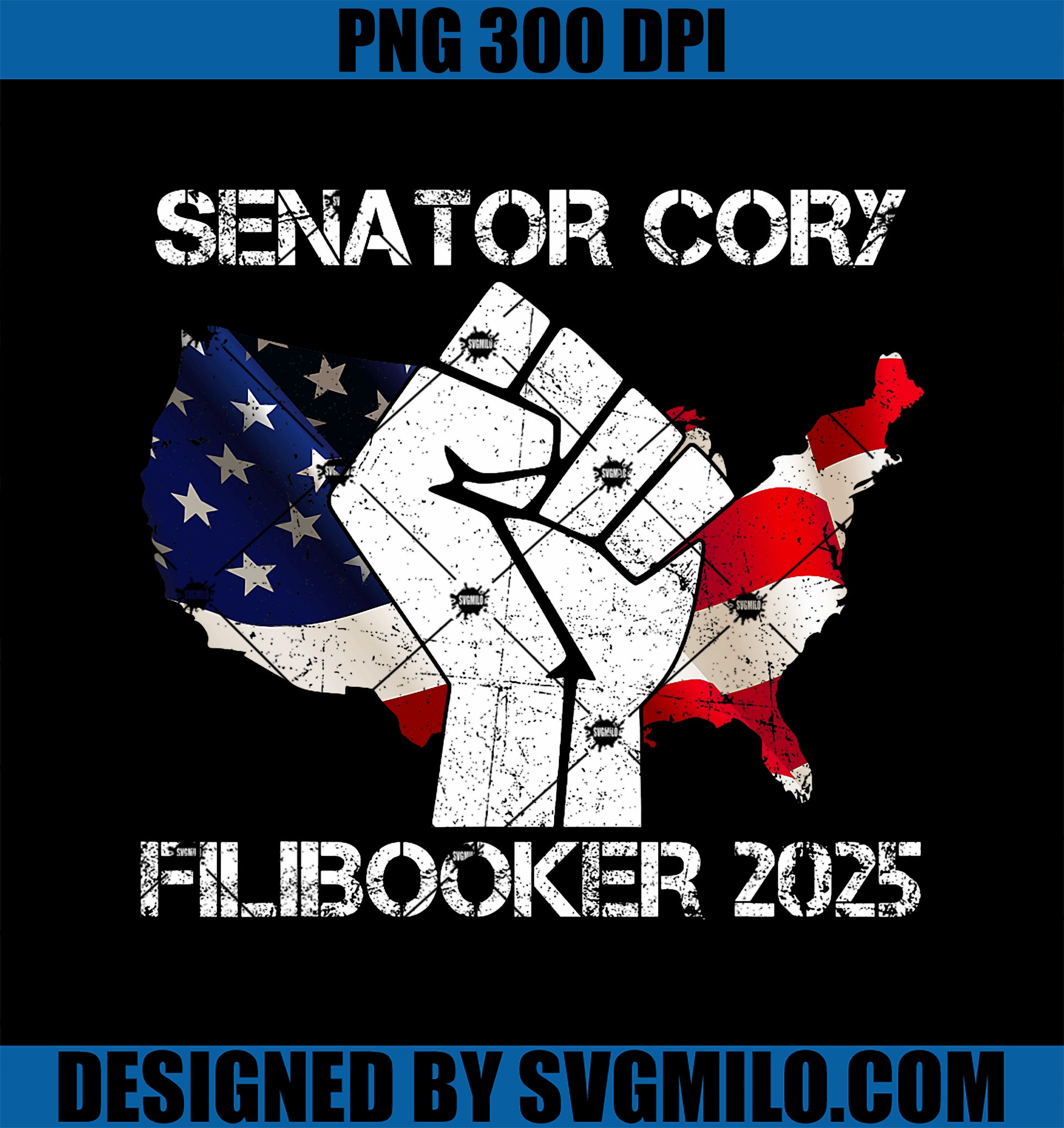 Senator Cory Booker Filibuster Cory FiliBooker America Flag T-Shirt