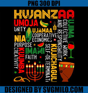 Seven Principles Of Kwanzaa Proud African American Holiday PNG