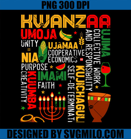 Seven Principles Of Kwanzaa Proud African American Holiday PNG