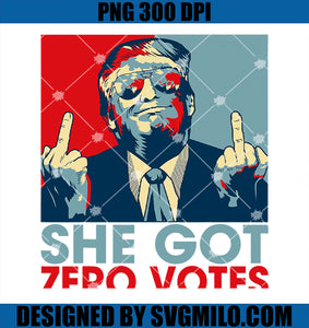 She Got Zero Vote Trump 2024 PNG, Funny 2024 Debate PNG
