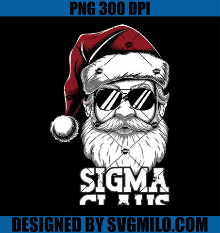 Sigma Claus PNG, Funny Christmas Santa Claus Sarcastic Joke PNG