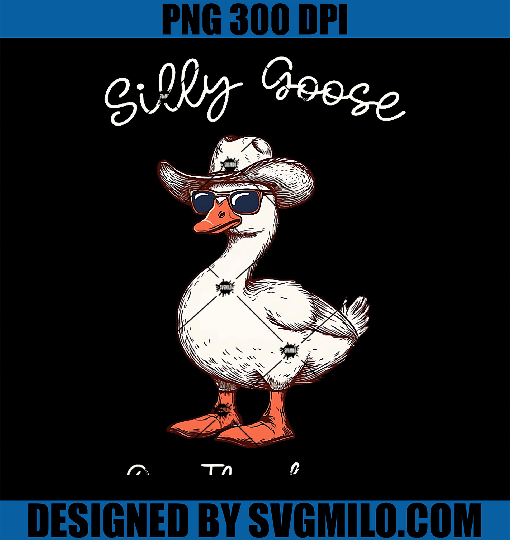 Silly Goose On The Loose PNG, Funny Meme Goose PNG