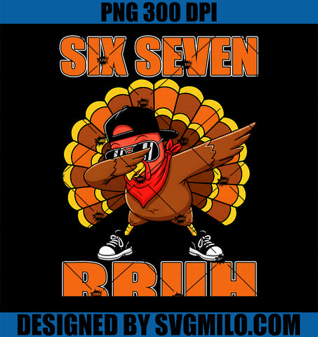 Six Seven 67 Turkey PNG, Dabbing 6 7 Thanksgiving PNG