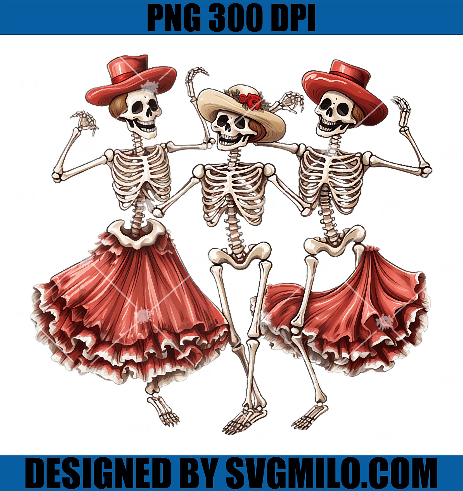 Skeleton Merry Christmas Dancing PNG, Skeletons Santa Claus PNG