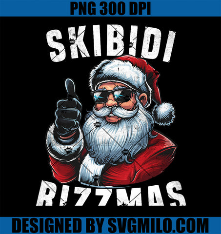 Skibidi Rizzmas Christmas Rizz Santa Claus Charisma PNG