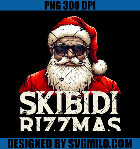 Skibidi Rizzmas Christmas Rizz Santa Claus PNG