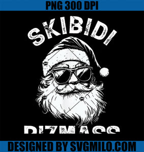 Skibidi Rizzmas Christmas Rizz Santa Claus White PNG