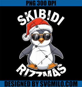 Skibidi Rizzmas Funny Christmas Christmas Season Penguin PNG