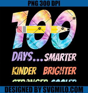 Smarter Kinder Stronger Brighter 100 Days of School PNG