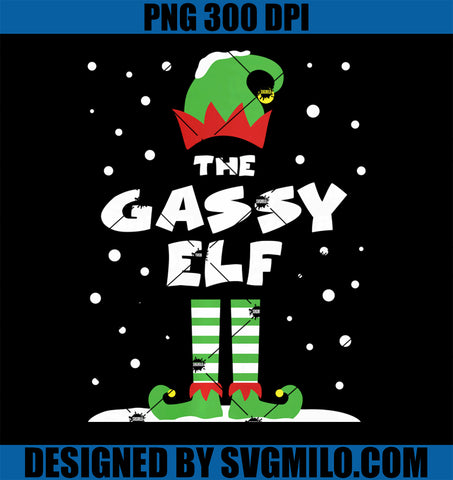 Snowy Xmas Gassy Elf Cute Matching PNG, Family Christmas PNG