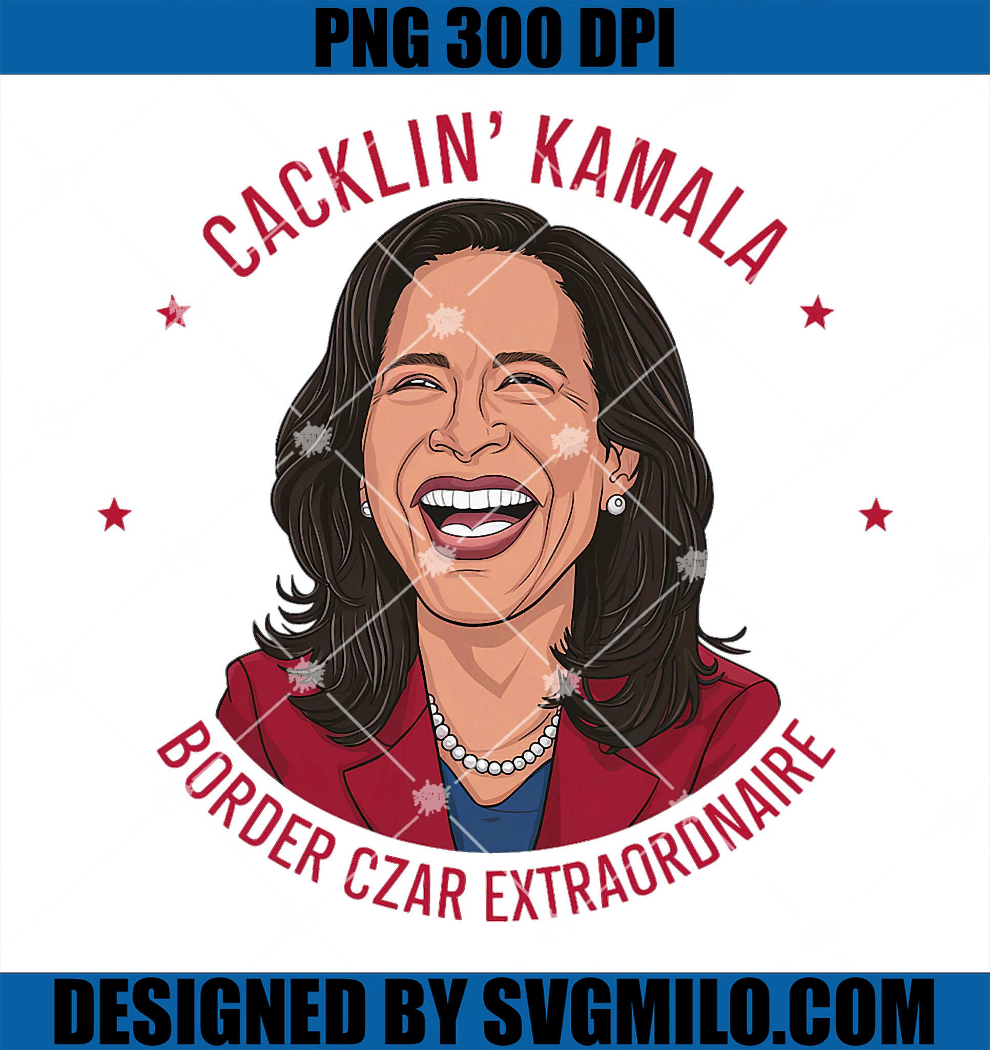 Socialdudtees Funny Anti Kamala Harris Laughing Cartoon PNG