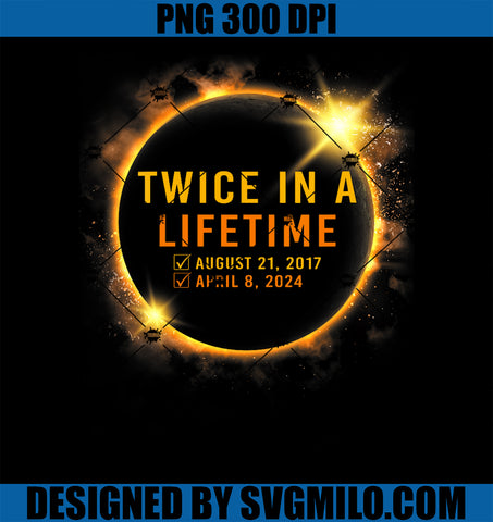 Solar Eclipse 2024 PNG, Twice In Lifetime 2024 Solar Eclipse PNG