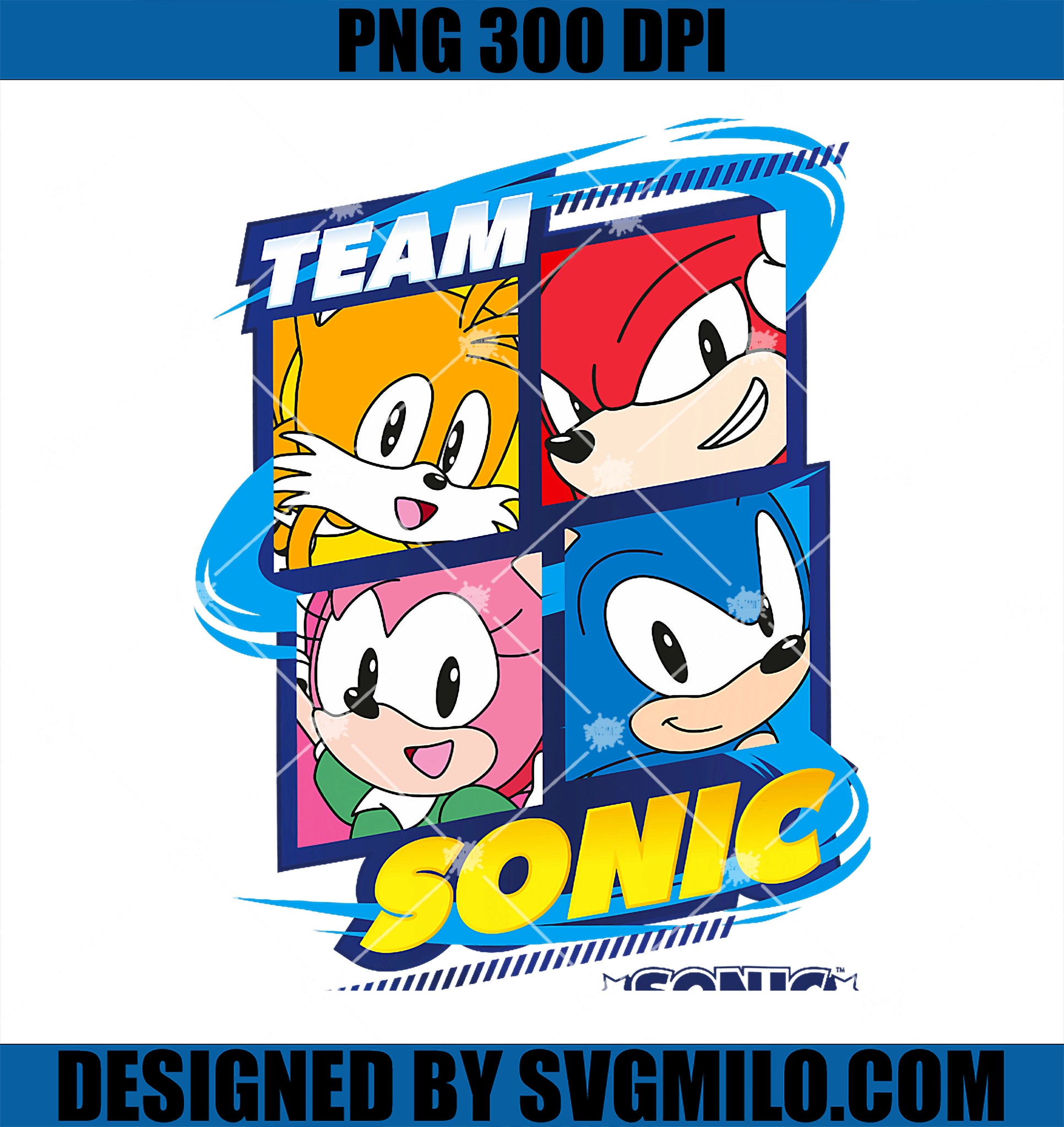 Sonic the Hedgehog PNG, Sonic Superstars PNG, Team Sonic PNG