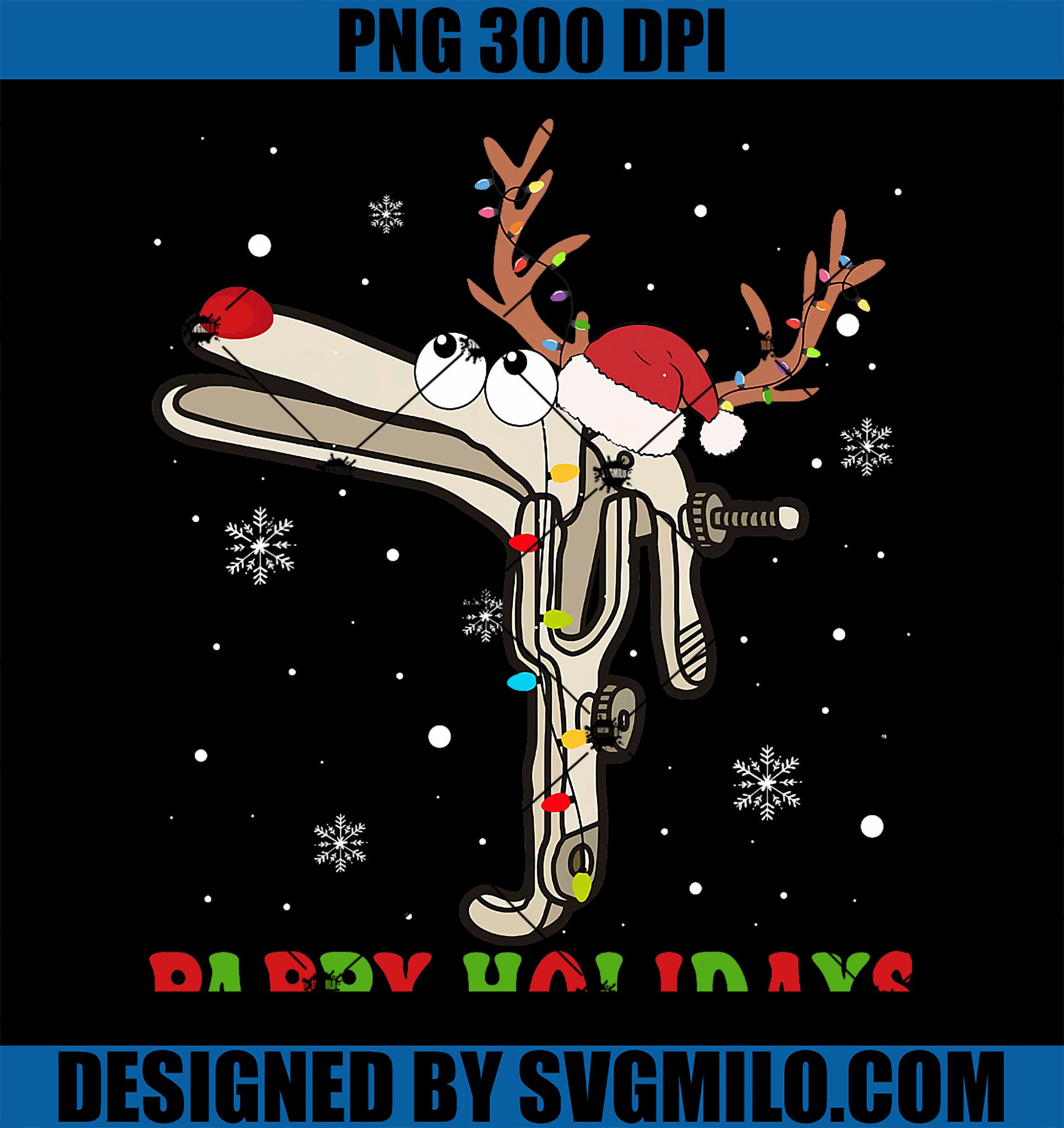 Speculum Reindeer Pappy Holidays Gynecologist Christmas PNG