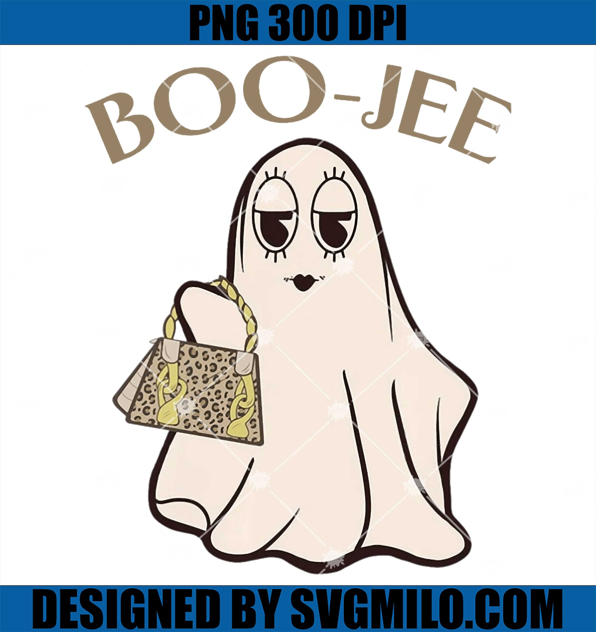 Spooky Season Cute Ghost Halloween PNG, Boujee Boo-Jee PNG