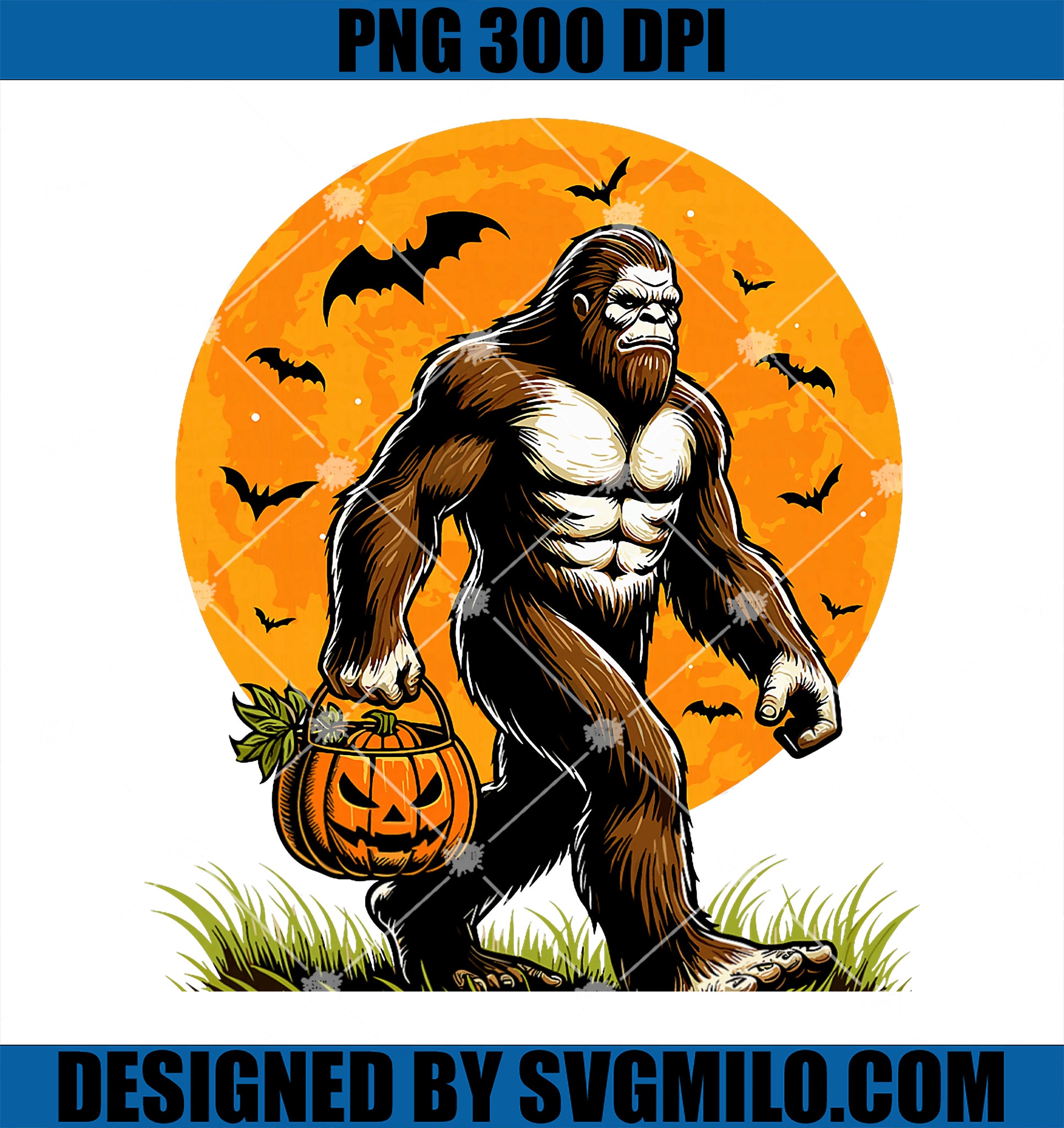 SpookyBigfootHalloweenPumpkinP
