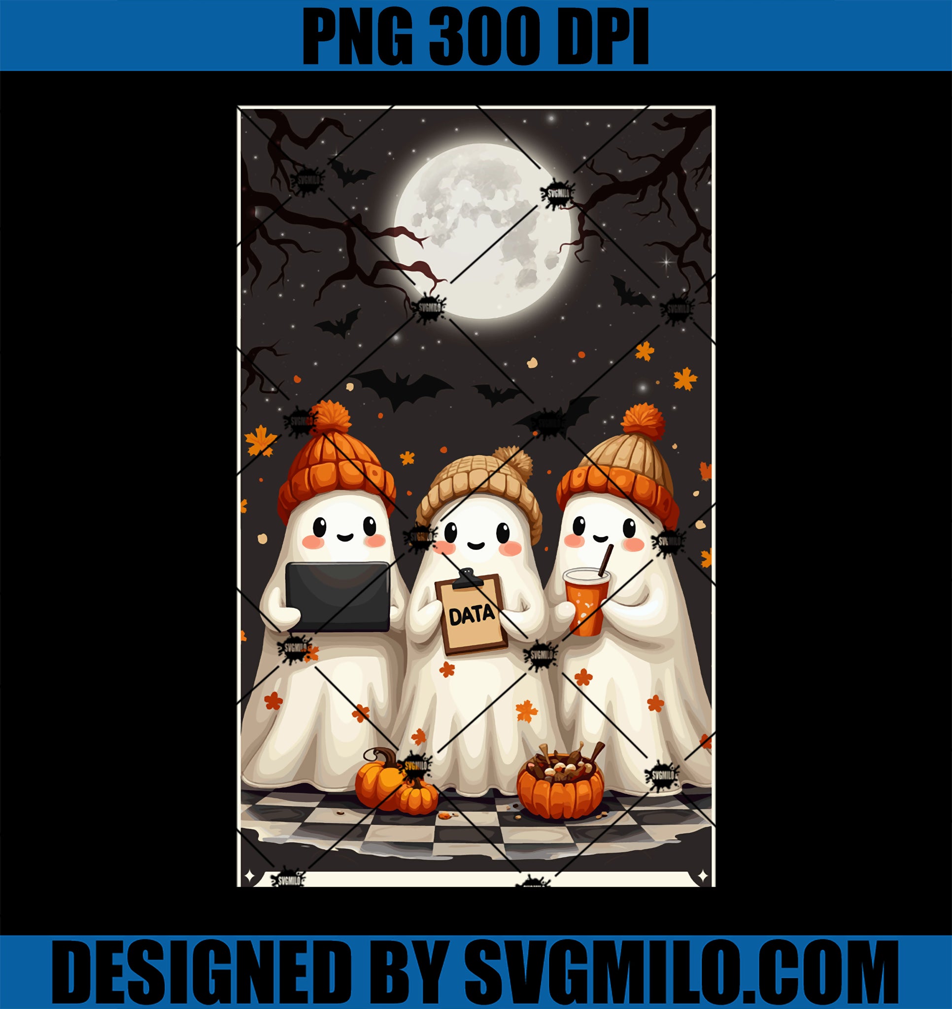 Spooky RBT Ghost Behavior Analyst Halloween Therapy PNG