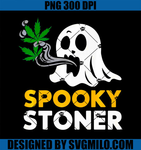 Spooky Stoner PNG, Funny Halloween Weed Cannabis Marijuana 420 Premium PNG