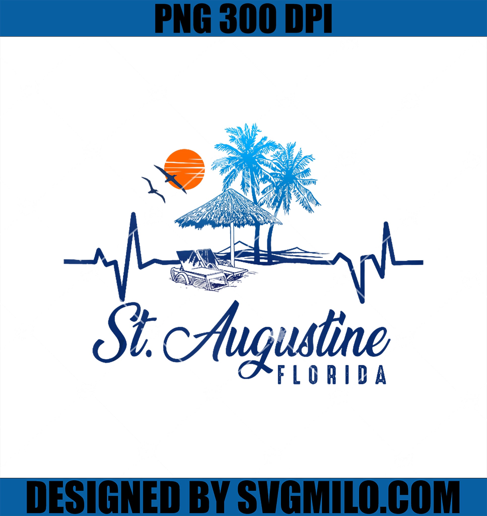 St. Augustine Florida 2025 Vacation Souvenir PNG