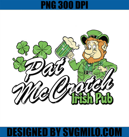 St. Patty's Day Pat McCrotch Irish Pub PNG, Lucky Clover PNG