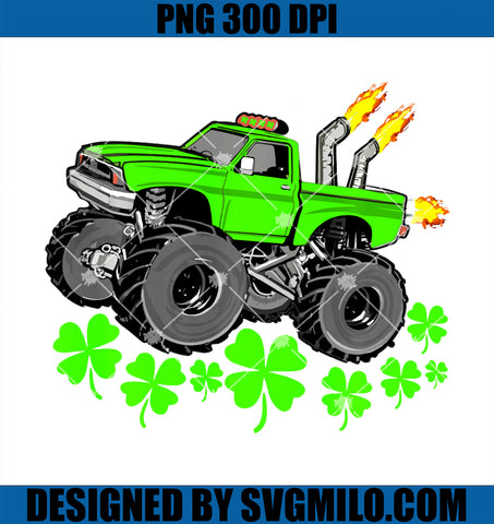 St Patricks Day PNG, Lucky Monster Truck PNG