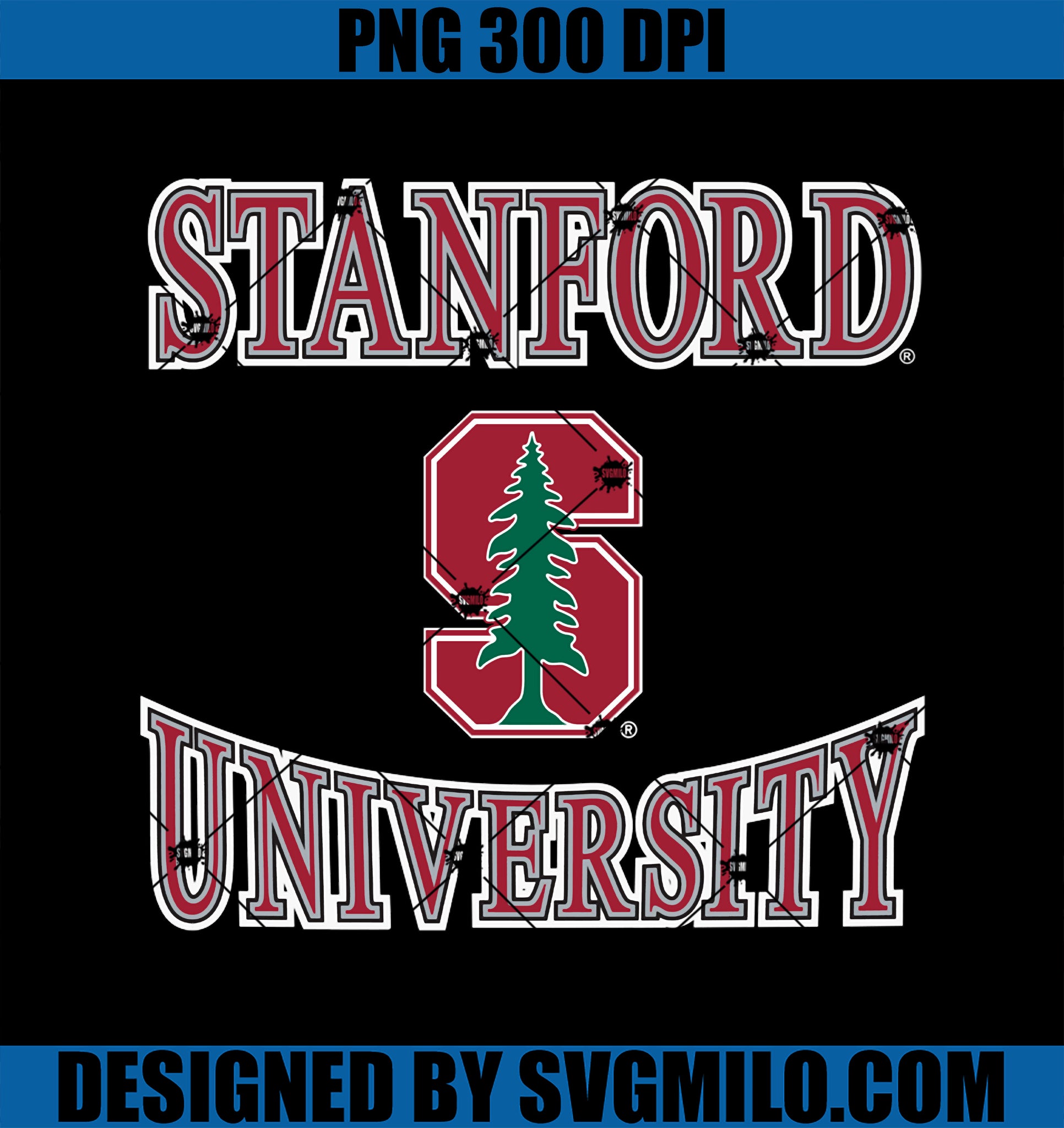 Stanford Cardinal Laurels Officially Licensed PNG