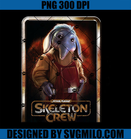 Star Wars Skeleton Crew Neel with Series Logo Disney+ PNG