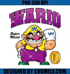 Super Mario Bros Wario Big Character Portrait PNG