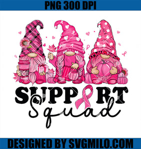 Support Squad PNG, Breast Cancer Awareness  Gnomes PNG, Breast Cancer PNG