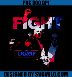 TRUMP FIGHT 2024 PNG, Trump Shot PNG