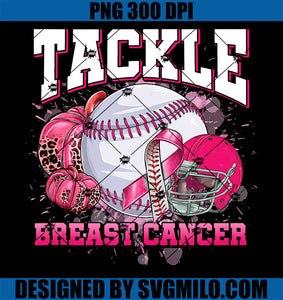 Tackle Baseball Pink Ribbon PNG, Breast Cancer Awareness PNG