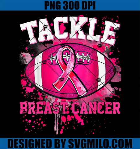 Tackle Football Pink Ribbon PNG, Breast Cancer Awareness PNG
