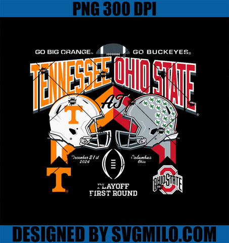 Tennessee Volunteers at Ohio State Buckeyes CFP 2024-2025 PNG